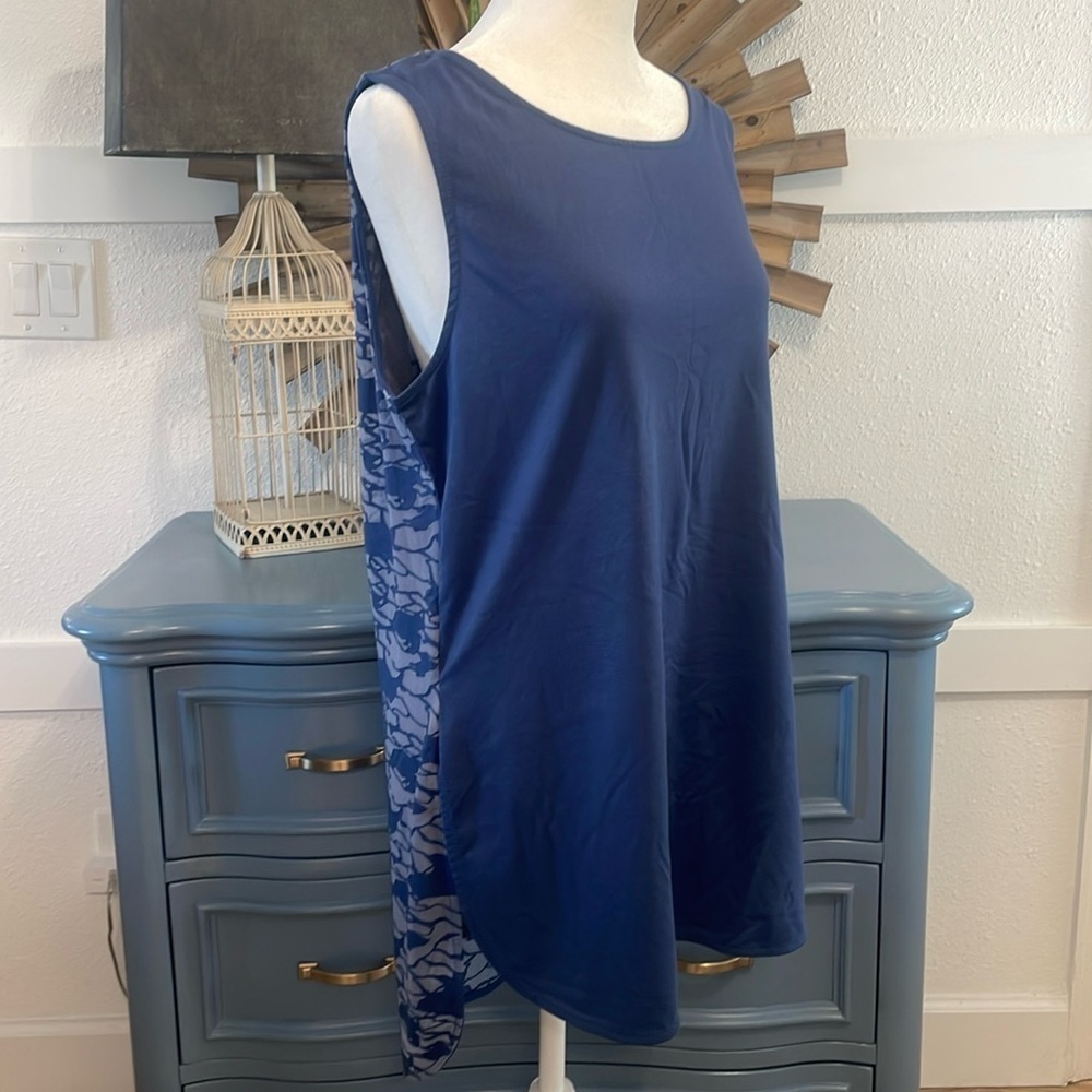 Tangerine Tunic-length Top Activewear Size L Large